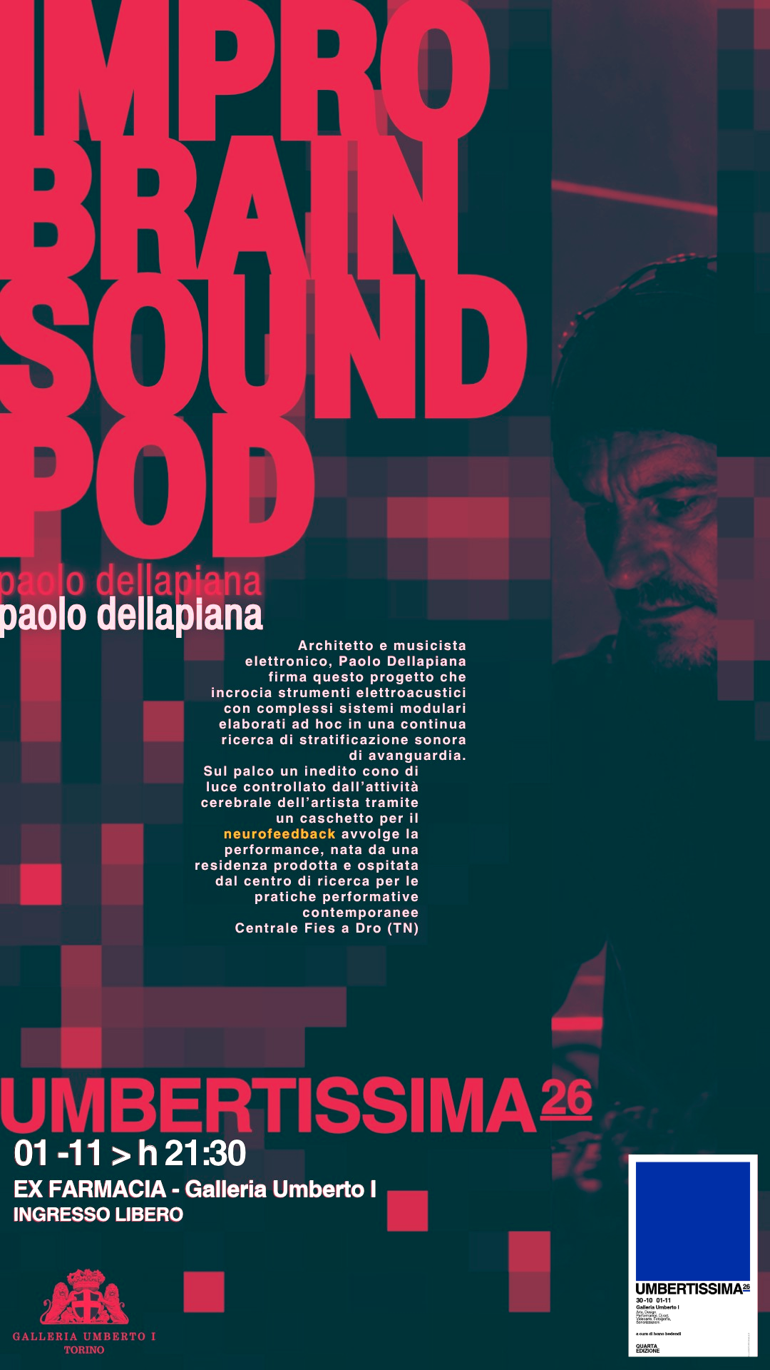 Locandina IMPRO BRAIN SOUND POD — Paolo Dellapiana