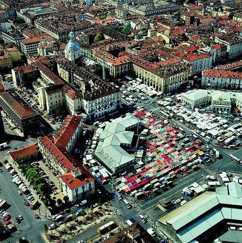 Veduta aerea di Porta Palazzo